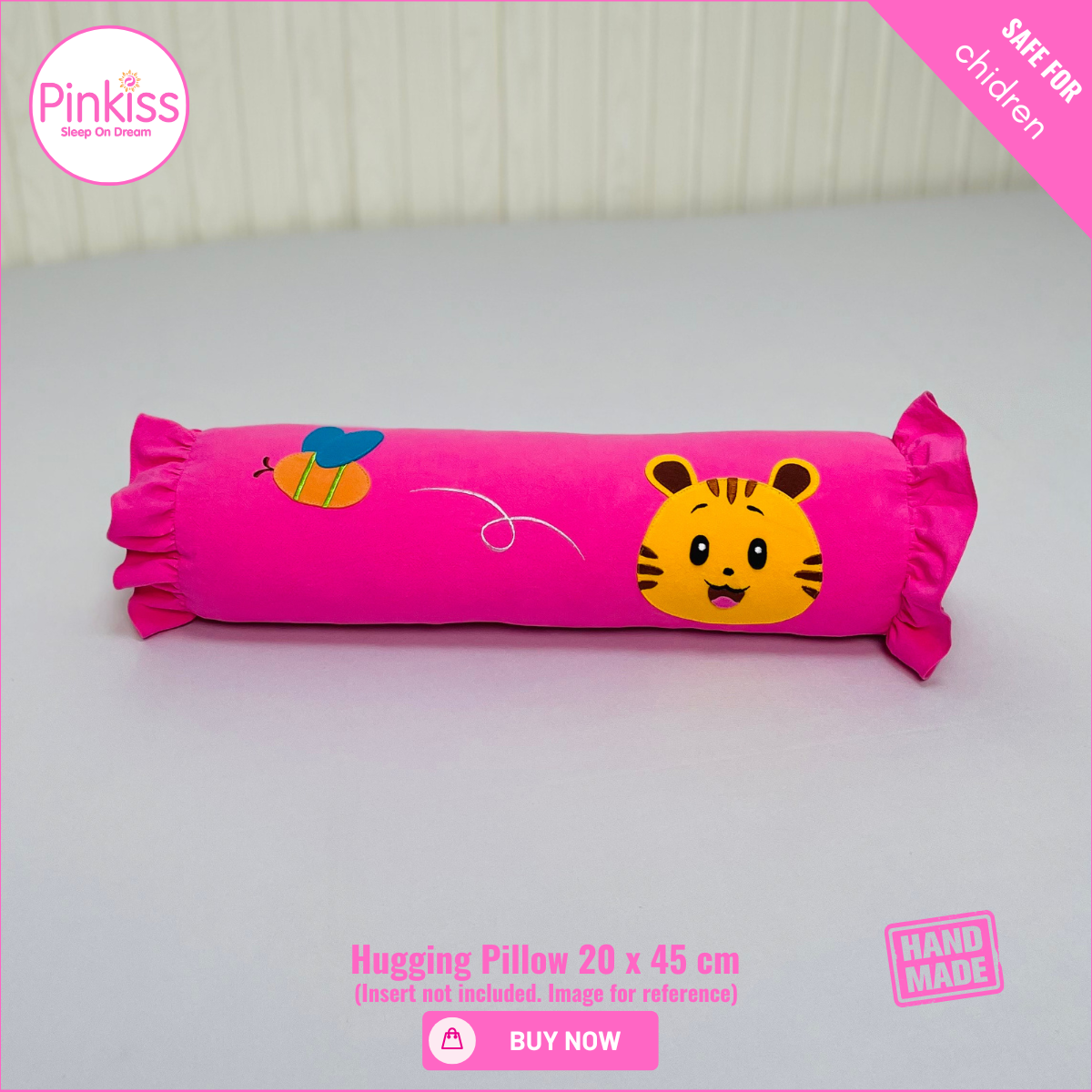 Ruffled Hugging Pillowcase – 20 x 45 cm