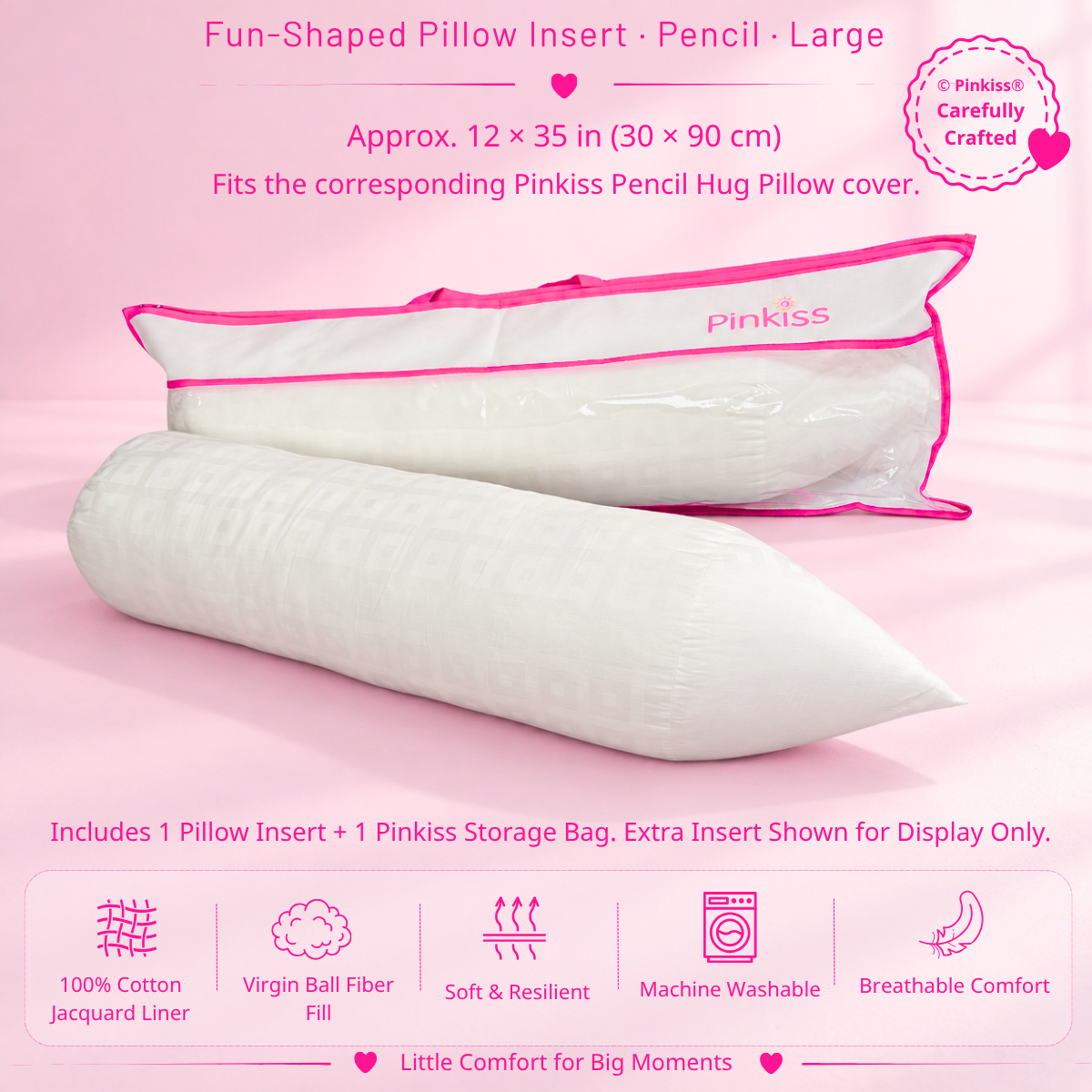 Fun-Shaped Pillow Insert – Growing Kids Sizes