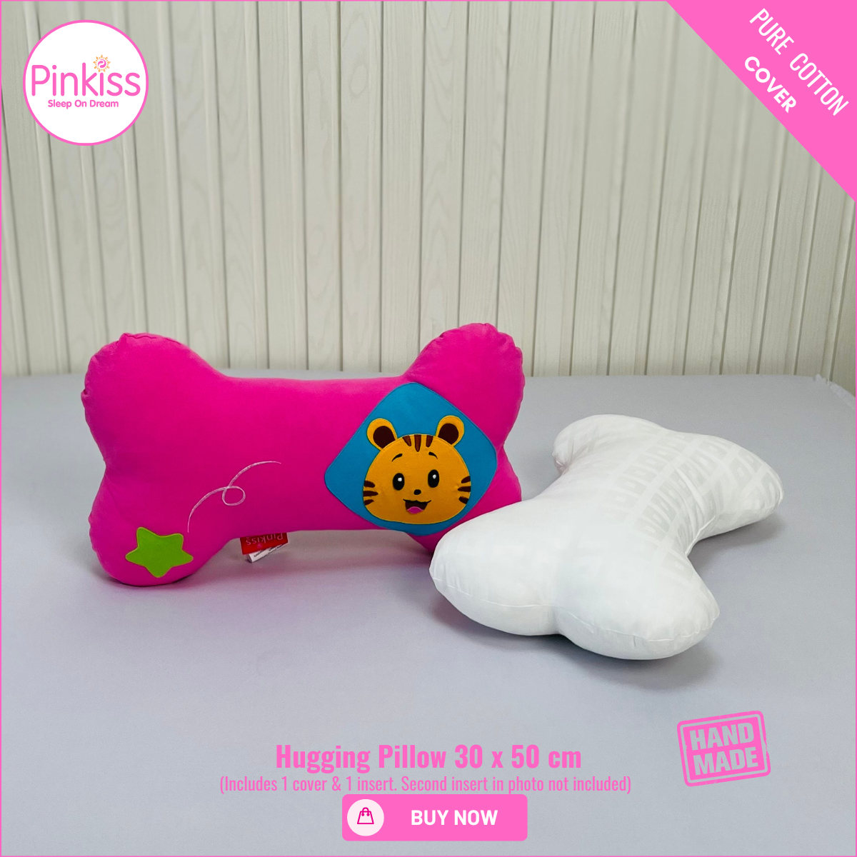 Bone-Shaped Hugging Pillow S – 30 x 50 cm