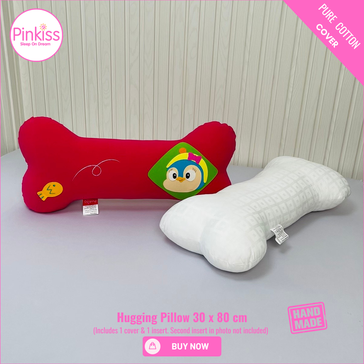 Bone-Shaped Hugging Pillow L – 30 x 80 cm