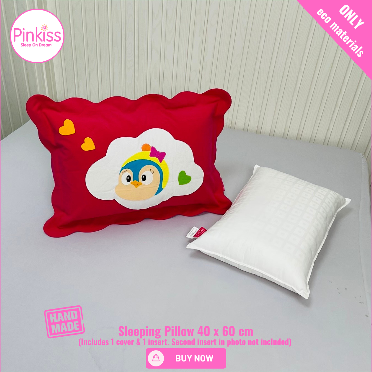 Kids Sleep Pillow – Comfy, Playful & Supportive