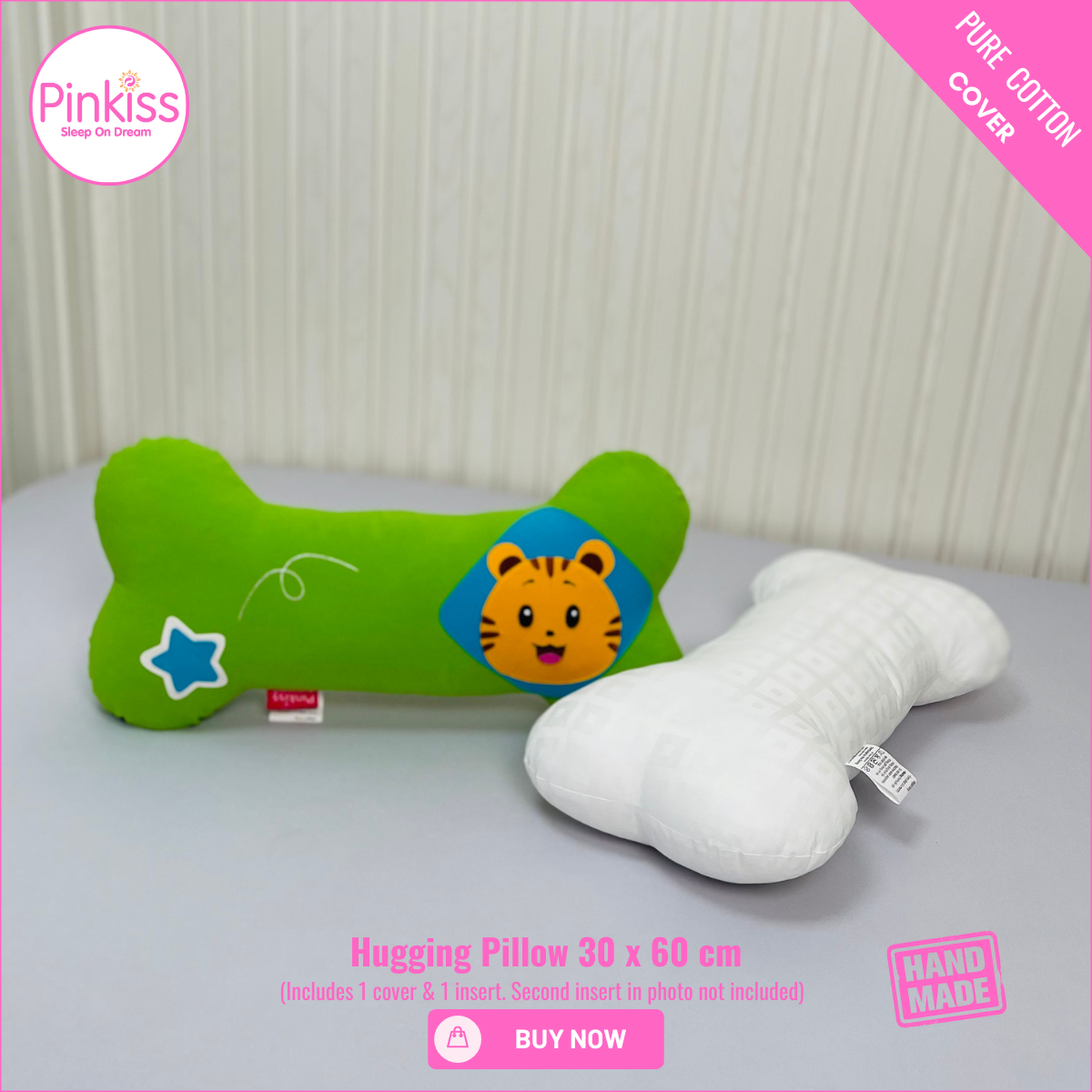 Bone-Shaped Hugging Pillow M – 30 x 60 cm