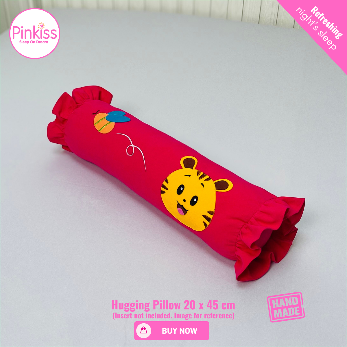 Ruffled Hugging Pillowcase – 20 x 45 cm