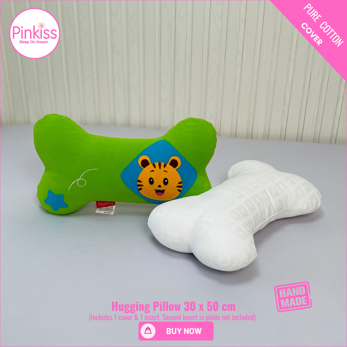 Bone-Shaped Hugging Pillow S – 30 x 50 cm