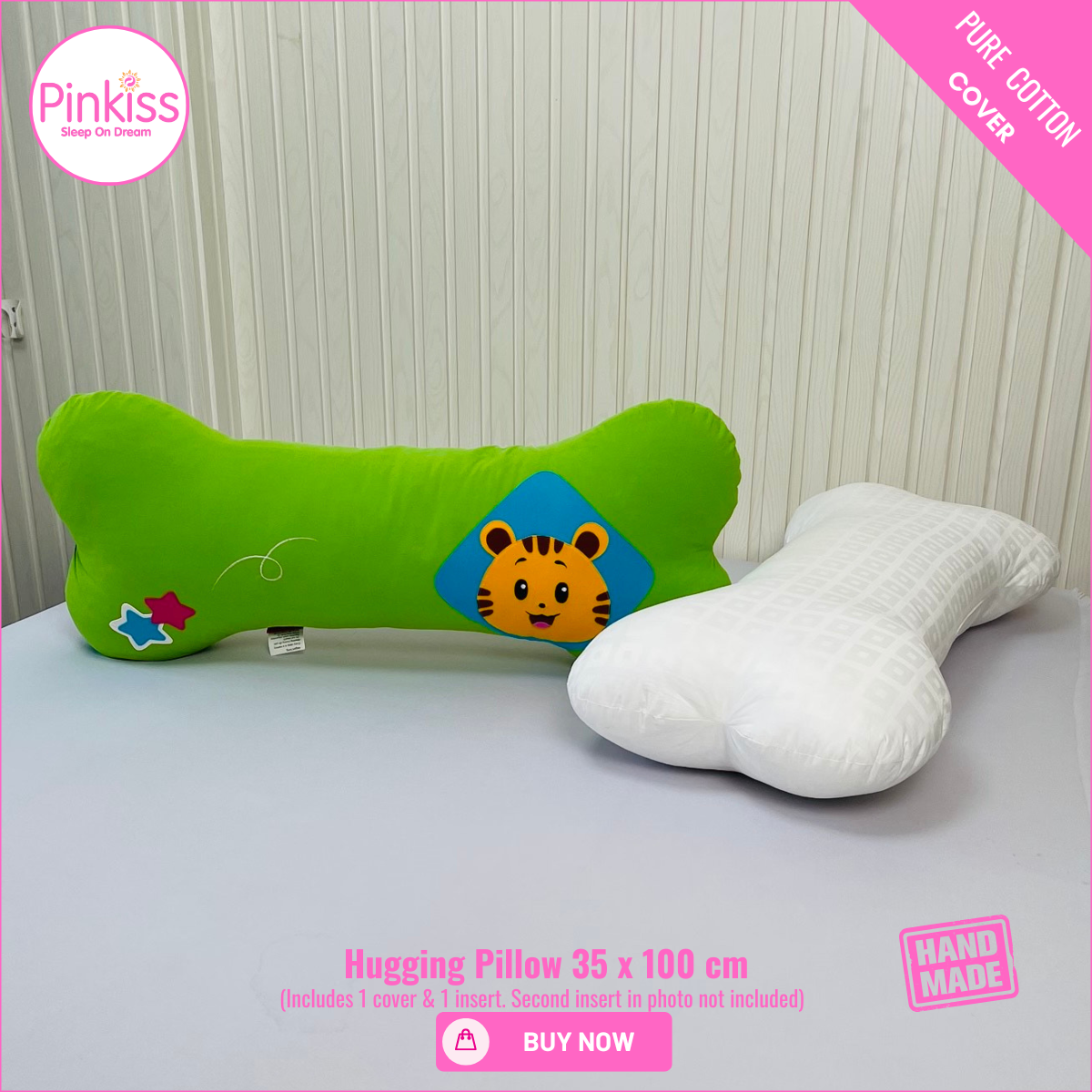 Bone-Shaped Hugging Pillow XL – 35 x 100 cm