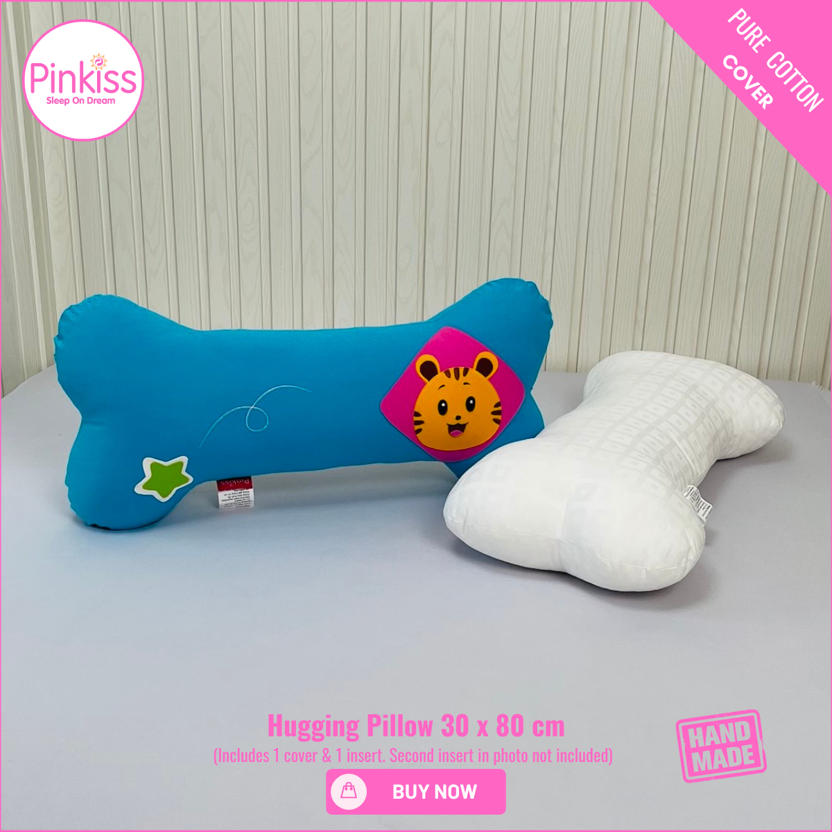 Bone-Shaped Hugging Pillow L – 30 x 80 cm