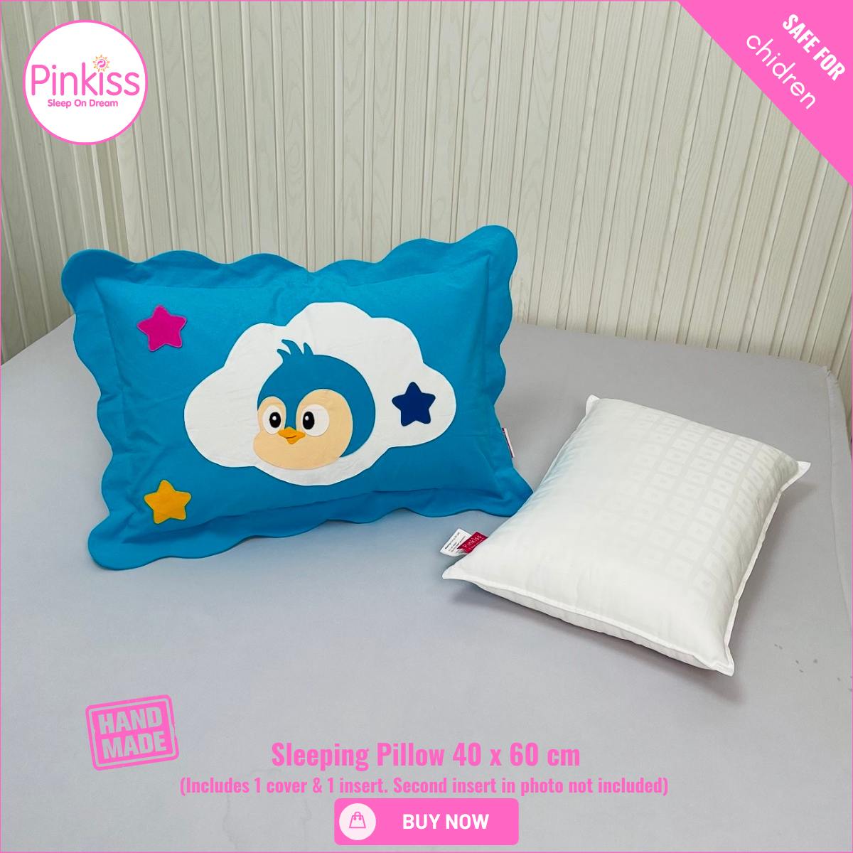 Kids Sleep Pillow – Comfy, Playful & Supportive