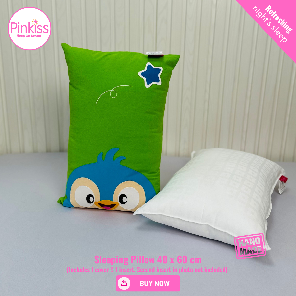 Kids Sleep Pillow – Comfy, Playful & Supportive
