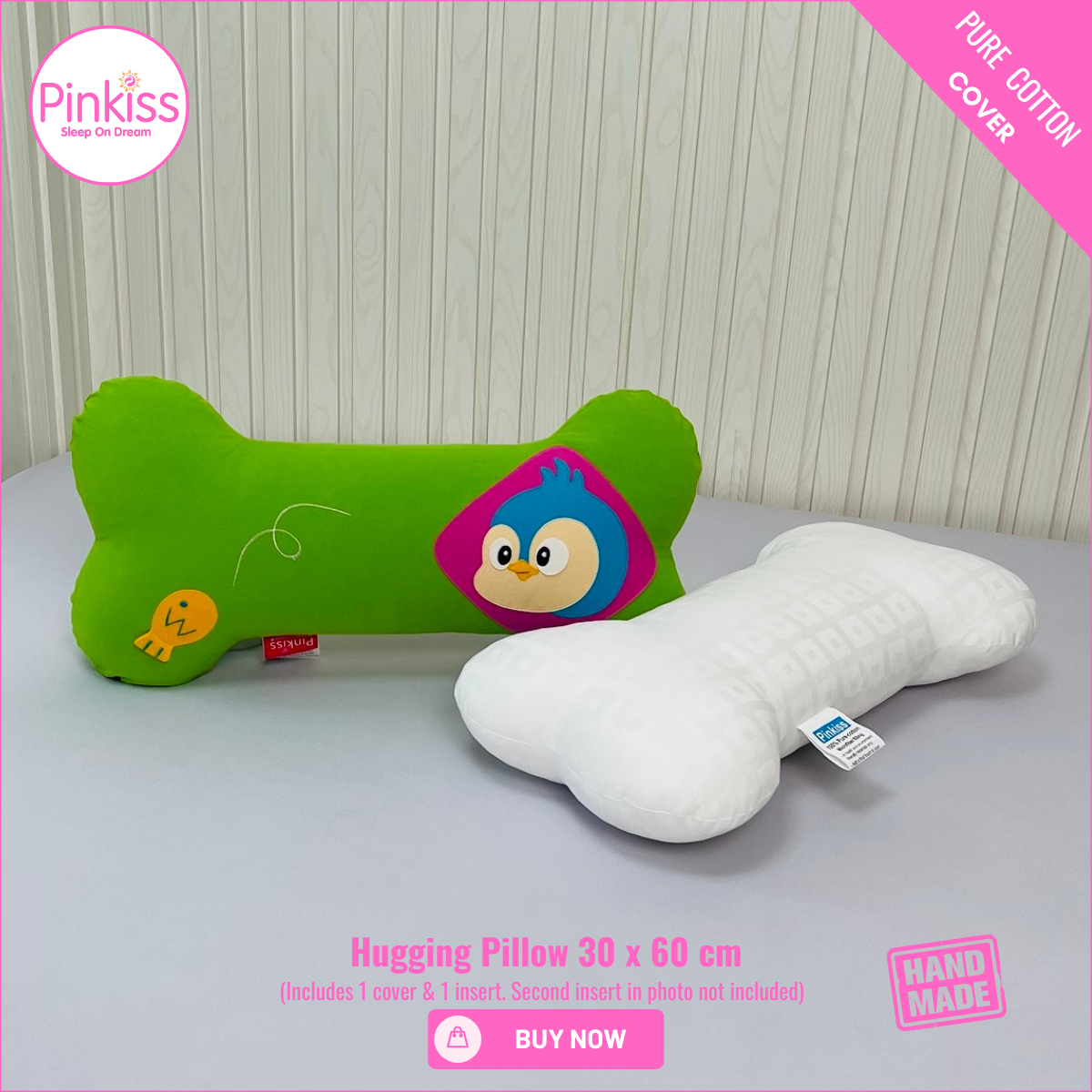 Bone-Shaped Hugging Pillow M – 30 x 60 cm