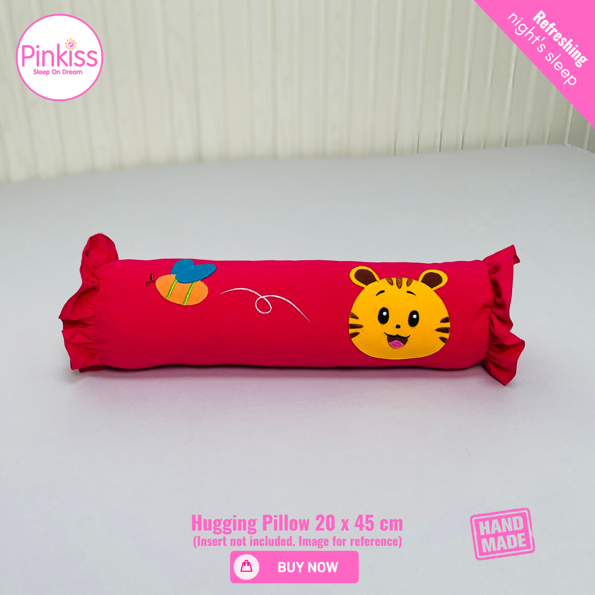 Ruffled Hugging Pillowcase – 20 x 45 cm