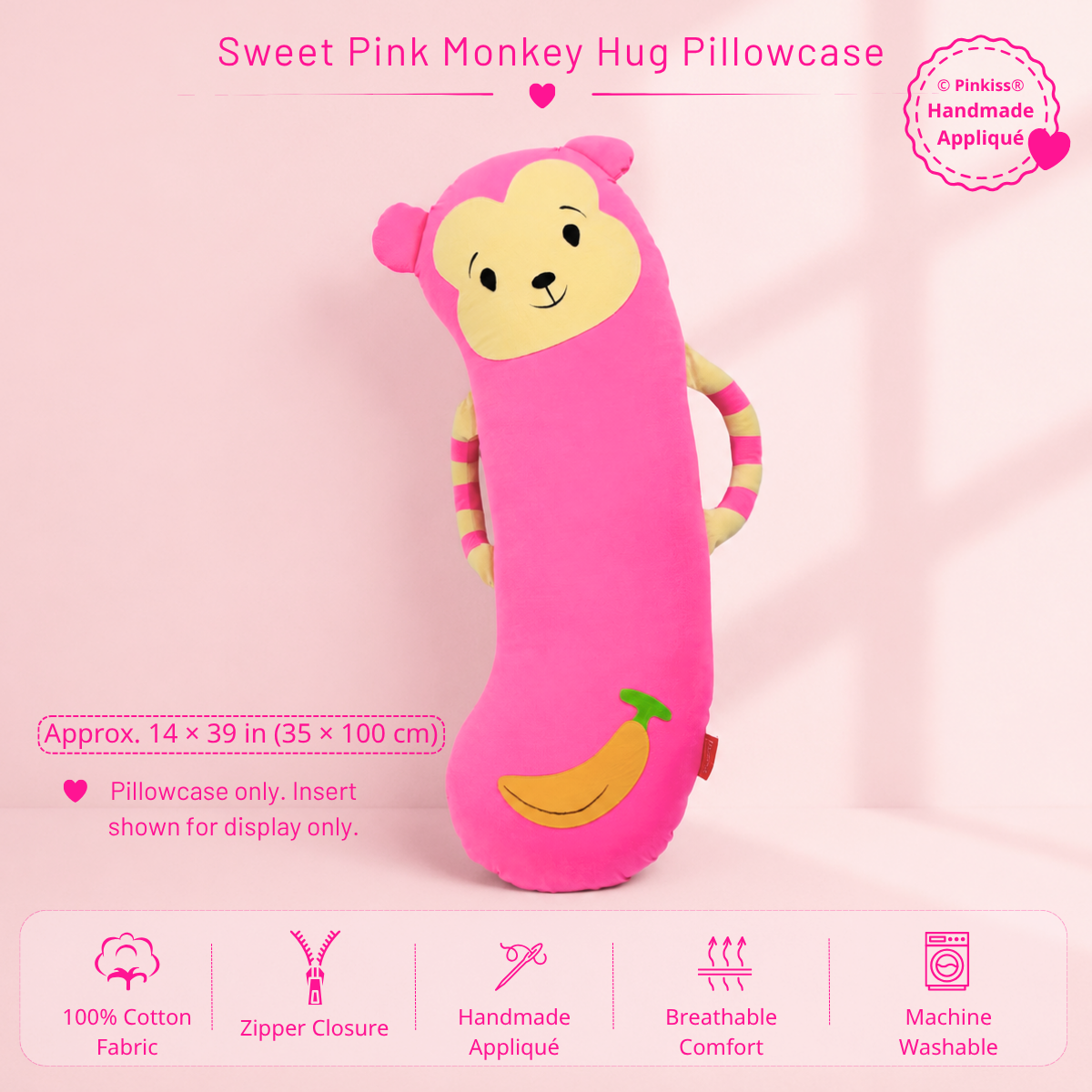 Monkey Hug Pillowcase