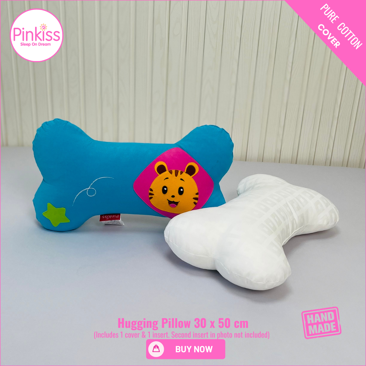 Bone-Shaped Hugging Pillow S – 30 x 50 cm