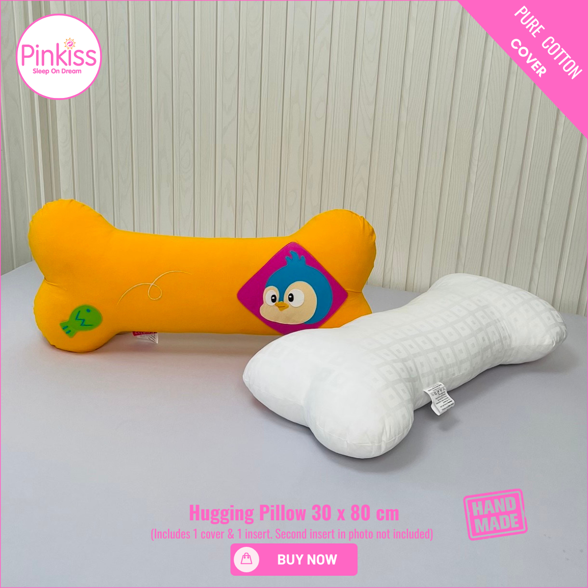 Bone-Shaped Hugging Pillow L – 30 x 80 cm