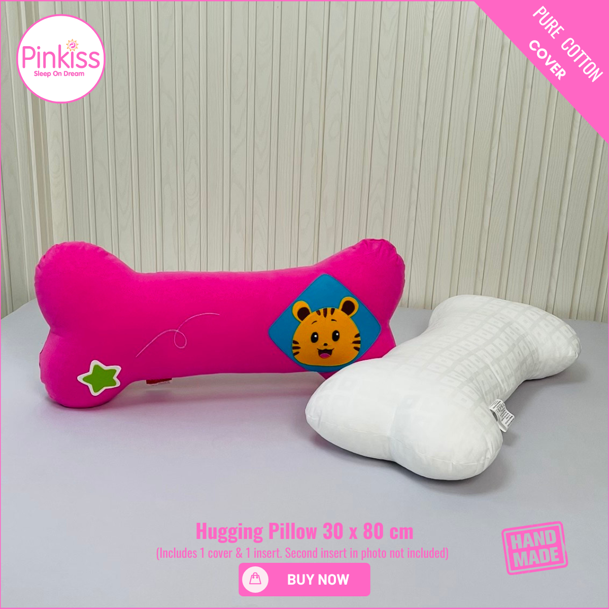 Bone-Shaped Hugging Pillow L – 30 x 80 cm