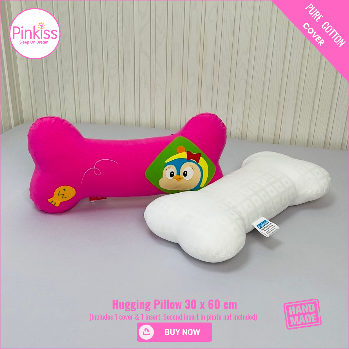 Bone-Shaped Hugging Pillow M – 30 x 60 cm