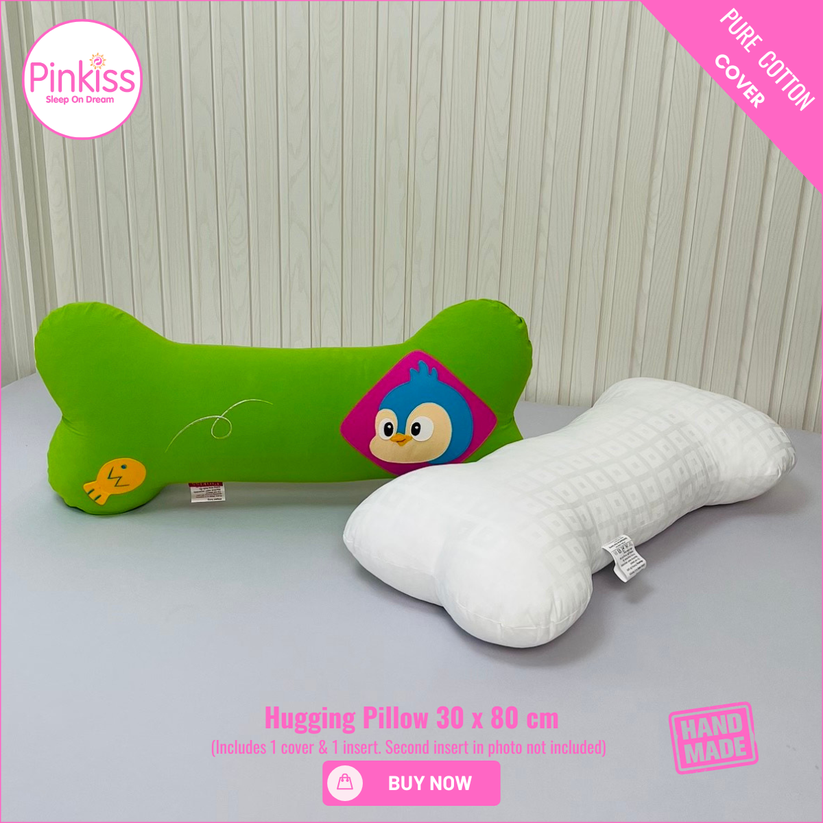Bone-Shaped Hugging Pillow L – 30 x 80 cm