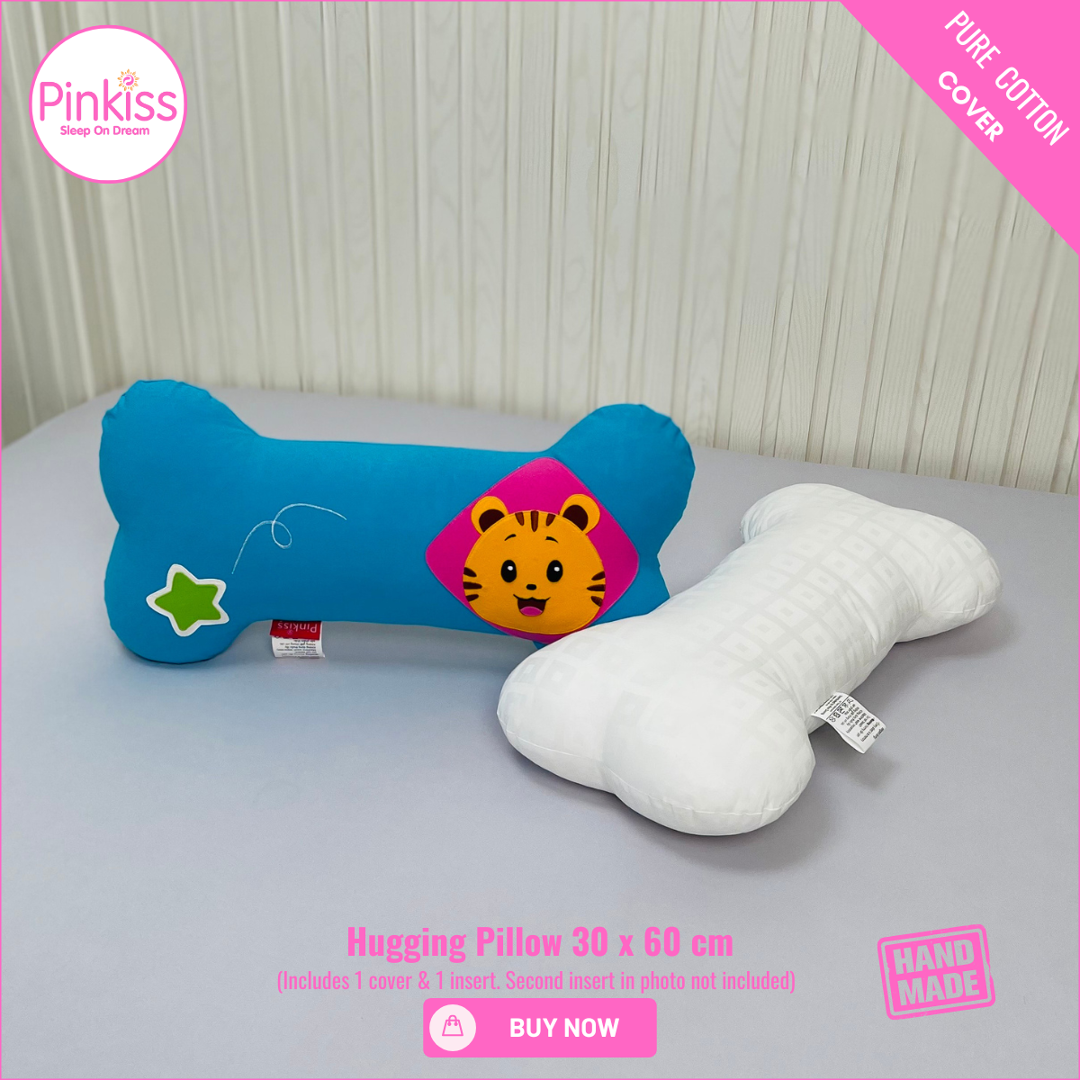 Bone-Shaped Hugging Pillow M – 30 x 60 cm