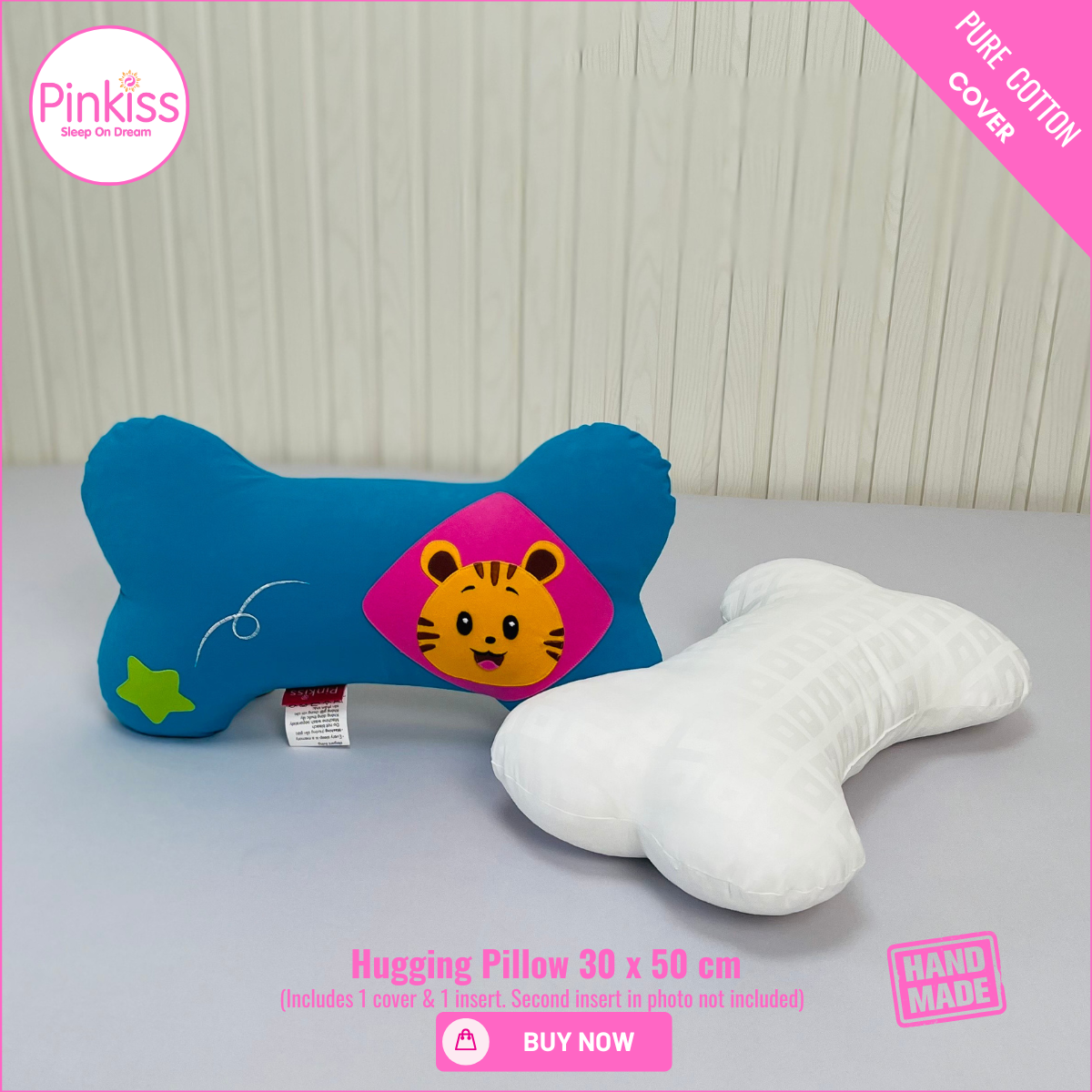 Bone-Shaped Hugging Pillow S – 30 x 50 cm