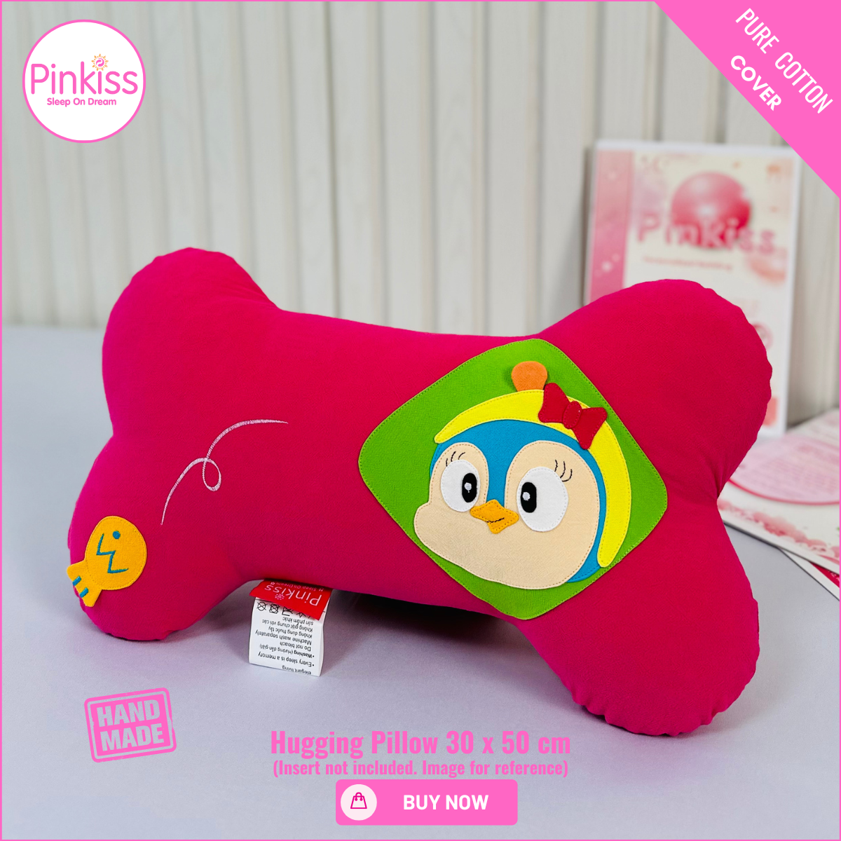 Bone-Shaped Hugging Pillow S – 30 x 50 cm