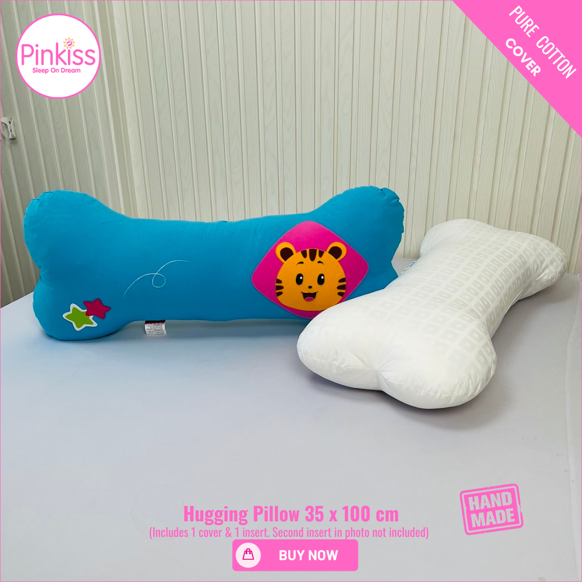 Bone-Shaped Hugging Pillow XL – 35 x 100 cm