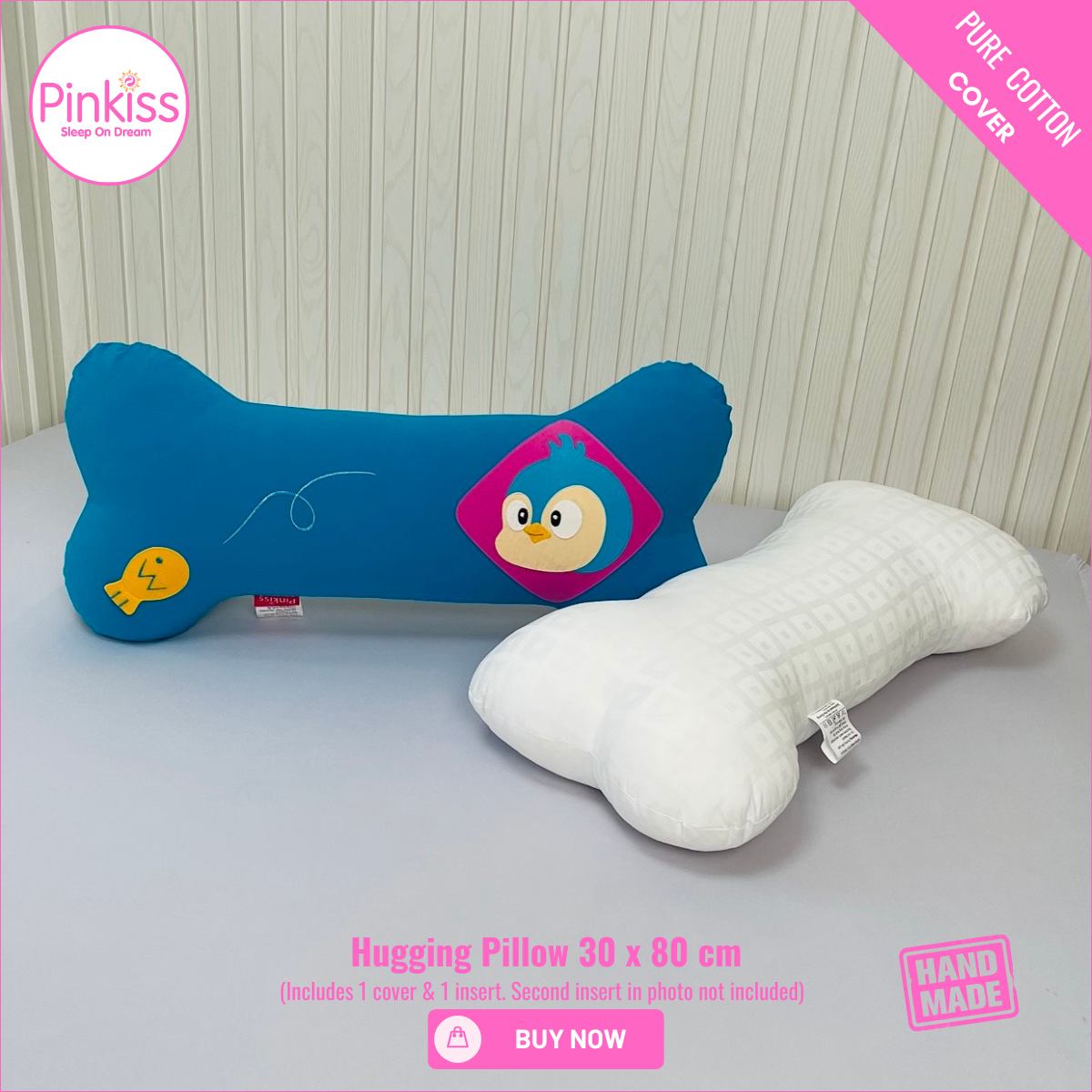 Bone-Shaped Hugging Pillow L – 30 x 80 cm