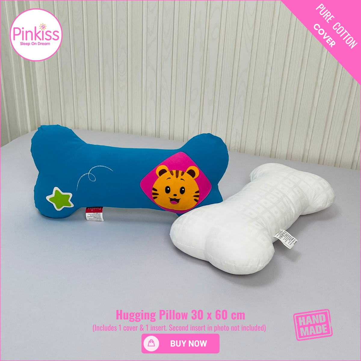 Bone-Shaped Hugging Pillow M – 30 x 60 cm