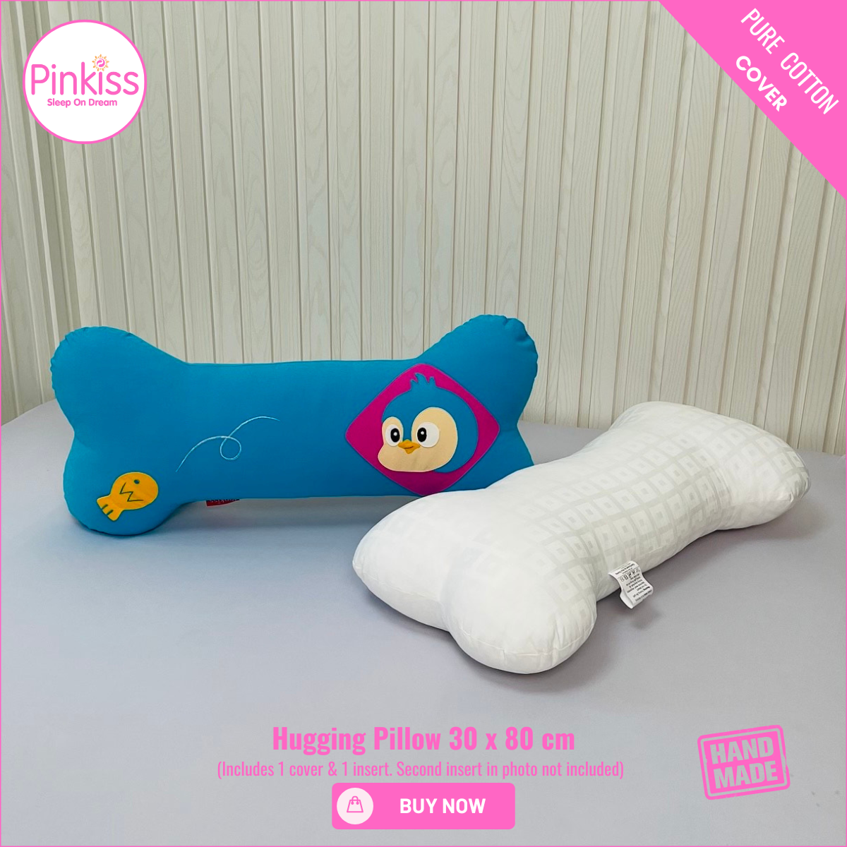 Bone-Shaped Hugging Pillow L – 30 x 80 cm
