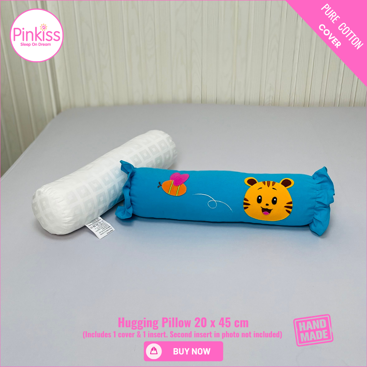 Ruffled Hugging Pillow – 20 x 45 cm