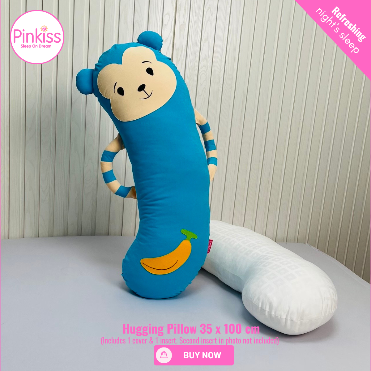 Monkey Hugging Pillow – Soft & Playful Comfort