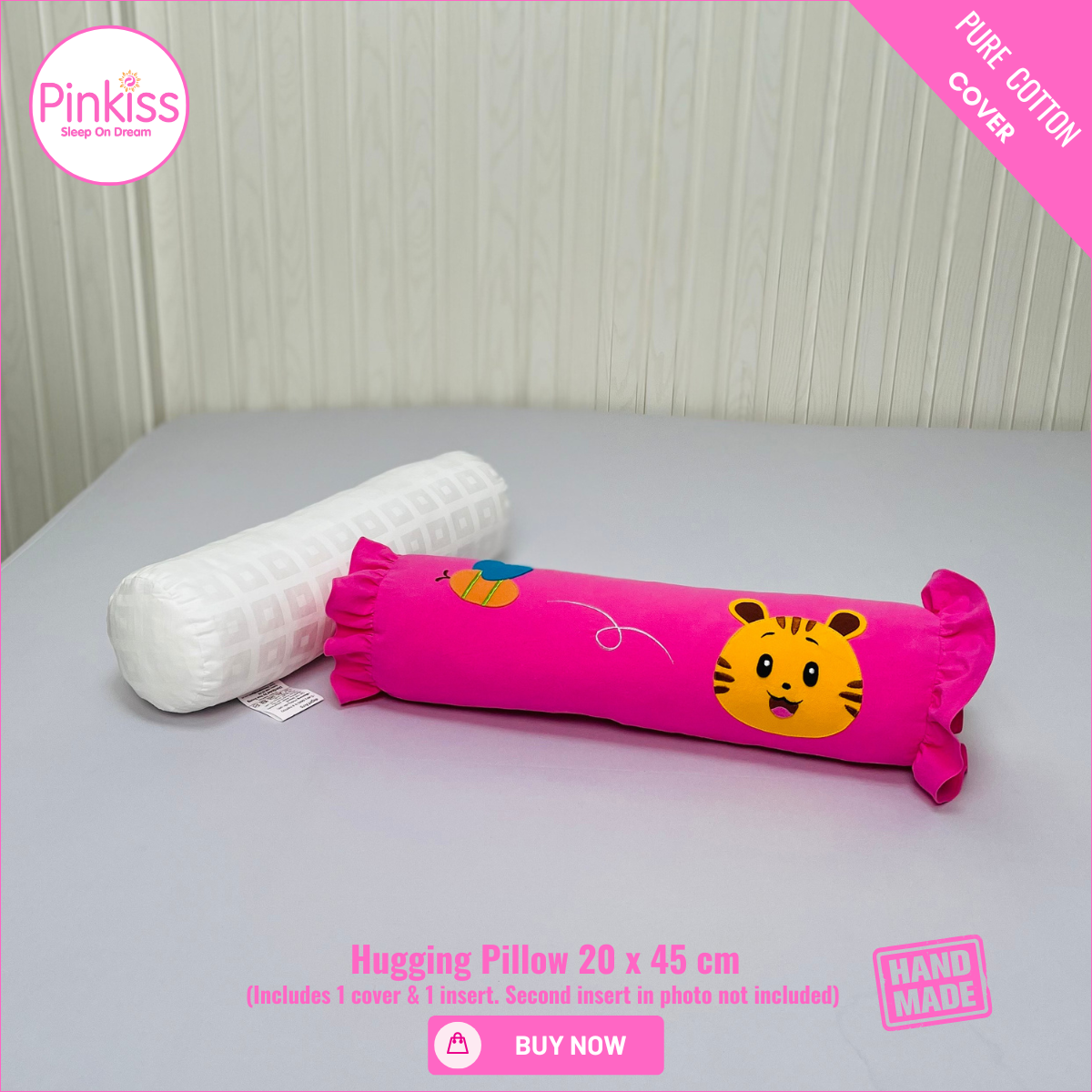 Ruffled Hugging Pillow – 20 x 45 cm