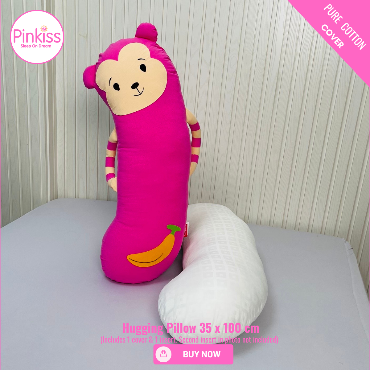 Monkey Hugging Pillow – Soft & Playful Comfort