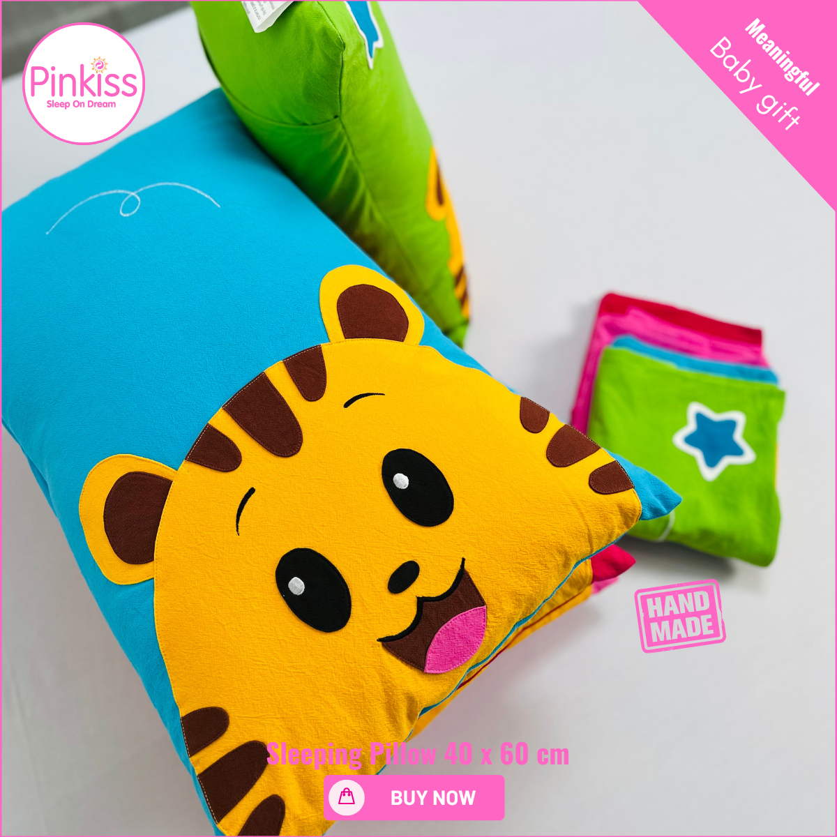 Kids Sleep Pillow – Comfy, Playful & Supportive