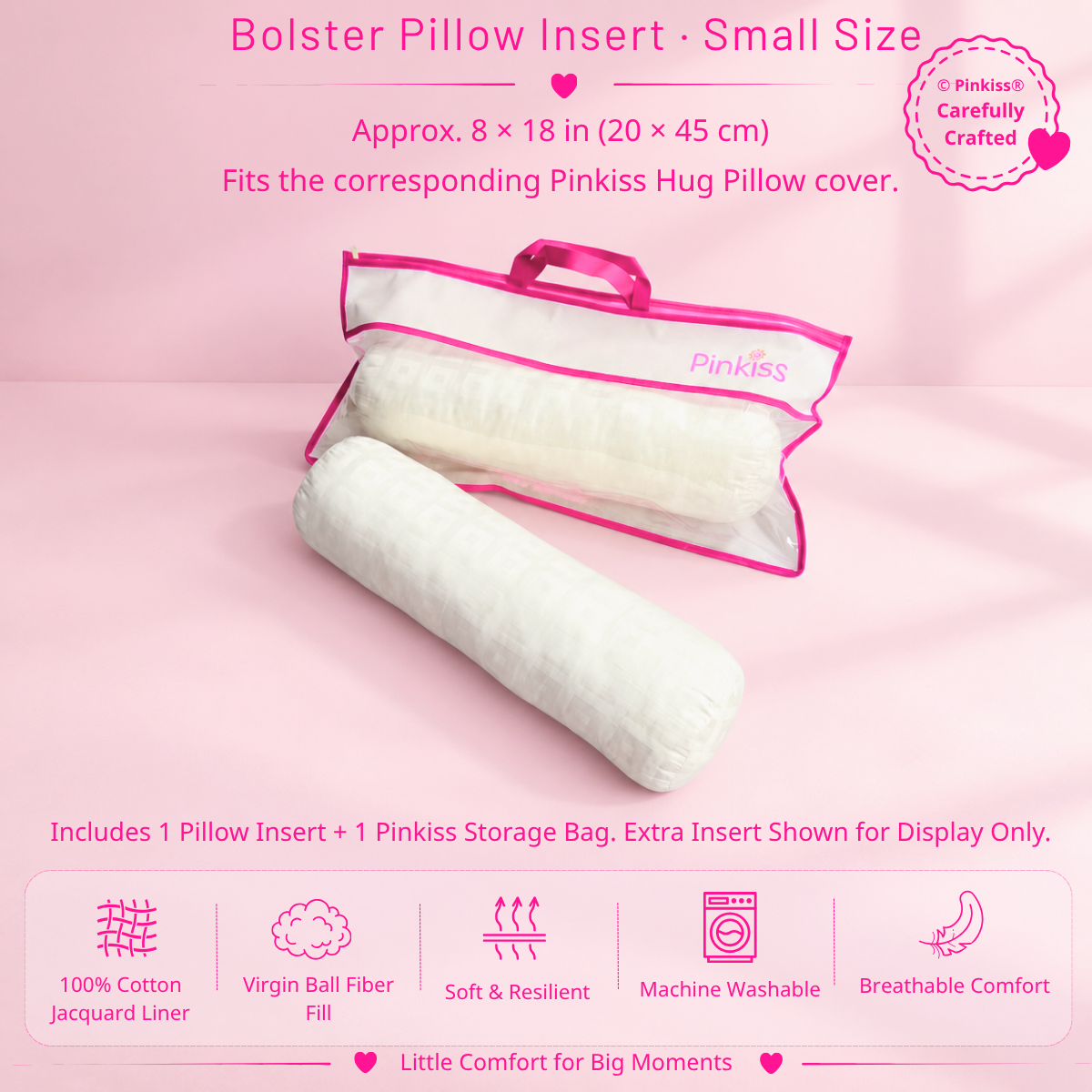 Bolster Pillow Insert – All Sizes