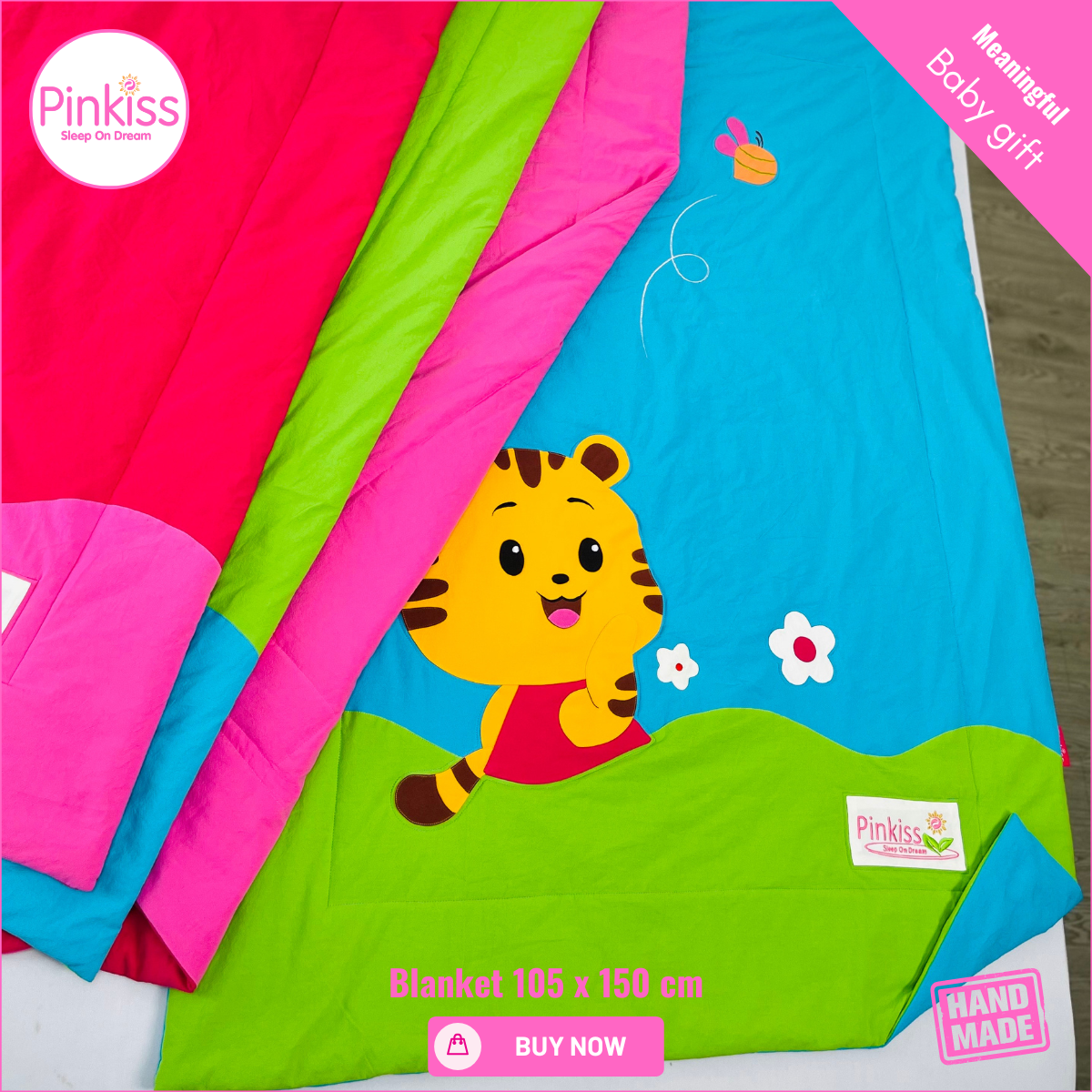 Kids Cotton Quilted Blanket