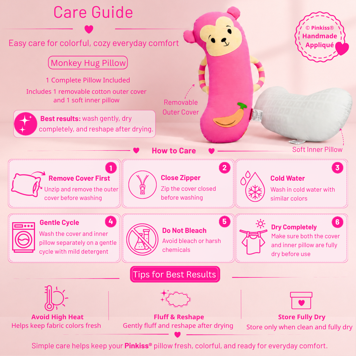 Monkey Hug Pillow