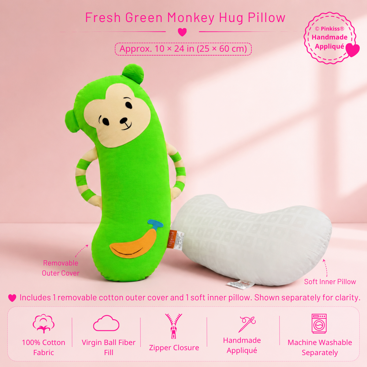 Monkey Hug Pillow
