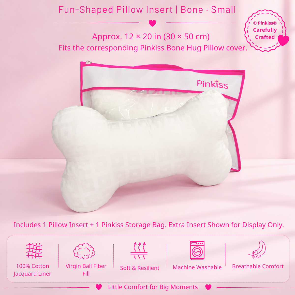 Fun-Shaped Pillow Insert – Small & Kids Sizes