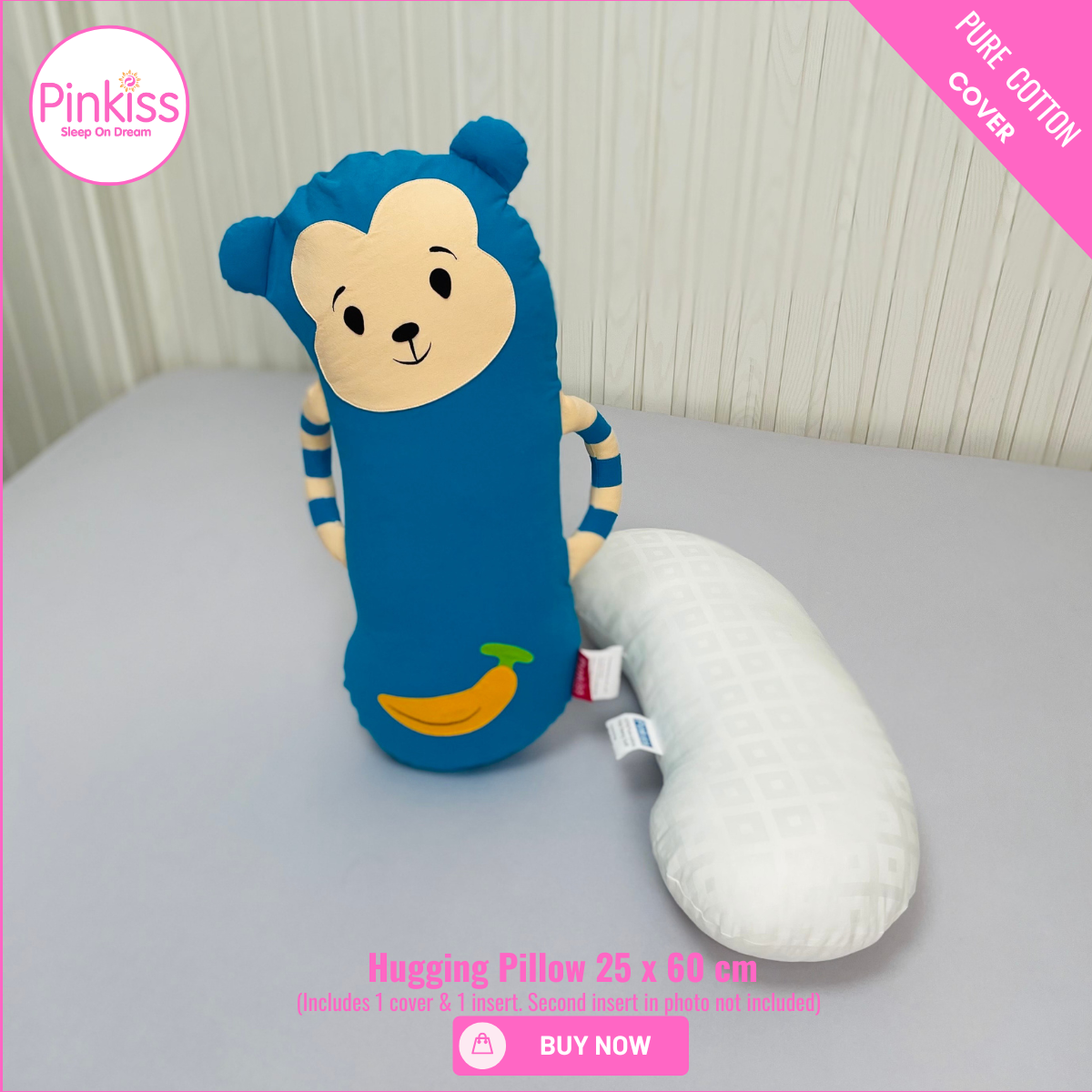 Monkey Hugging Pillow – Soft & Playful Comfort