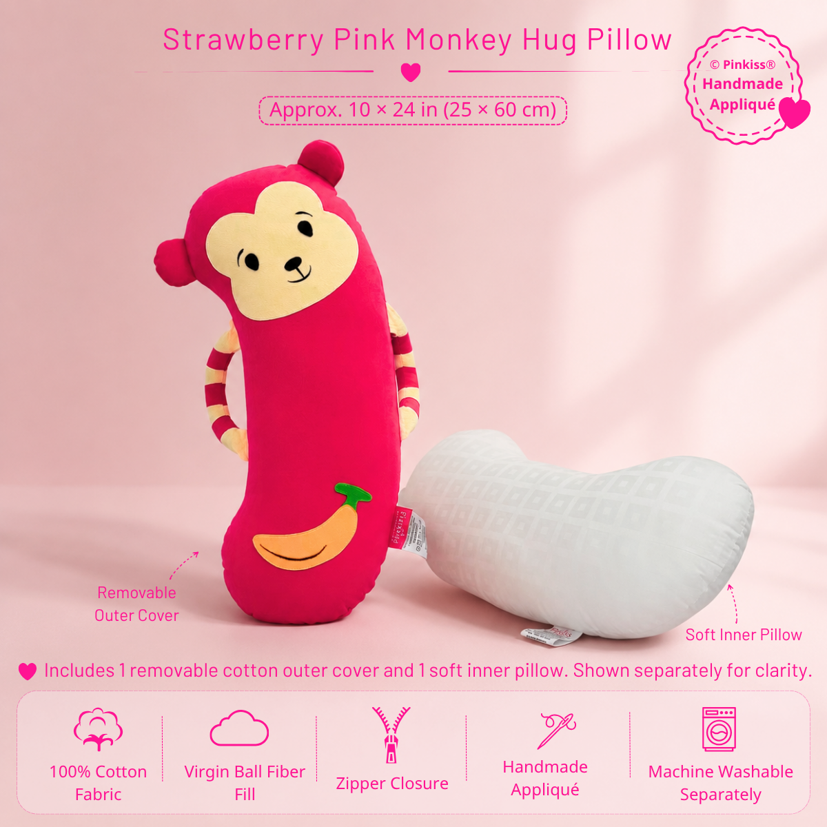 Monkey Hug Pillow
