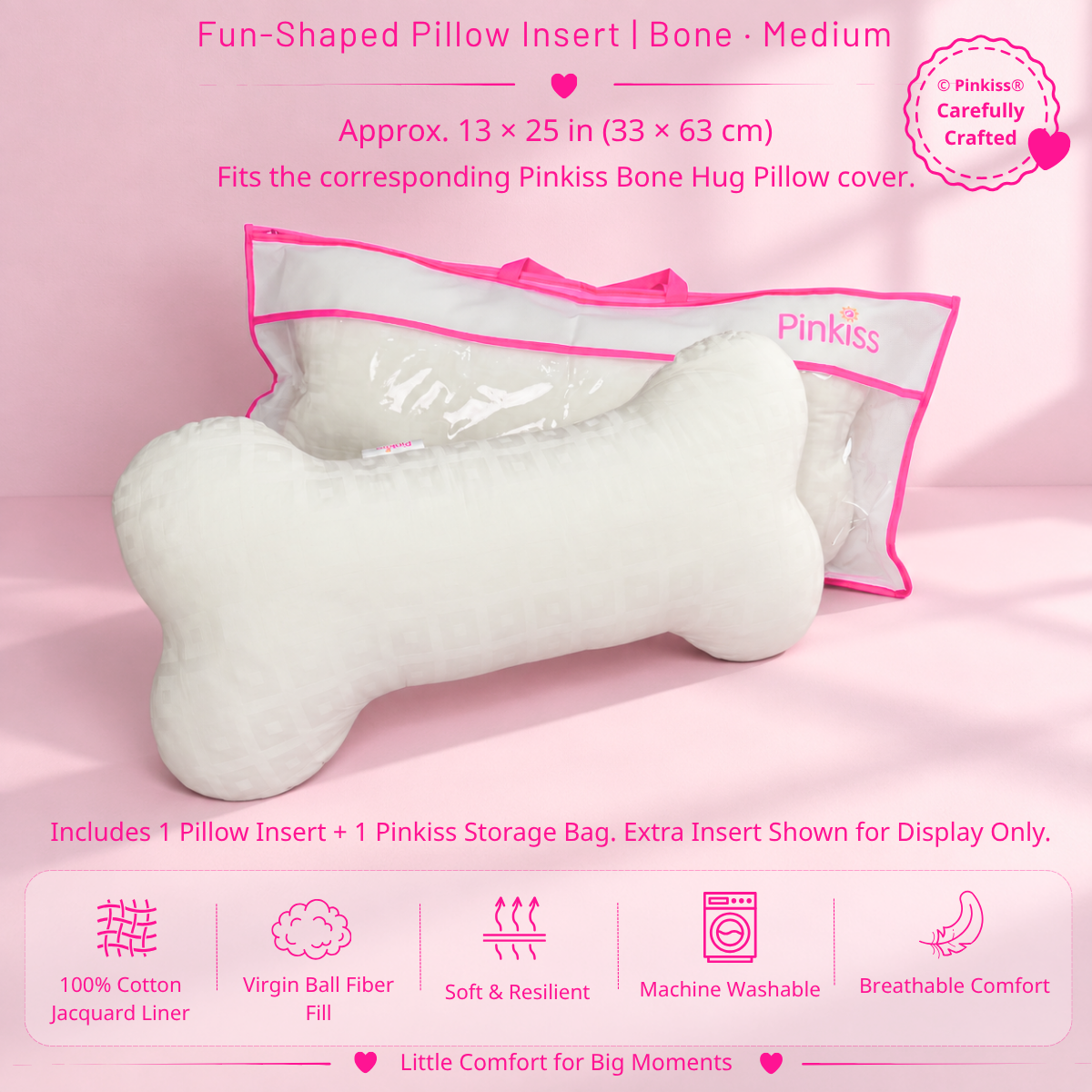 Fun-Shaped Pillow Insert – Small & Kids Sizes