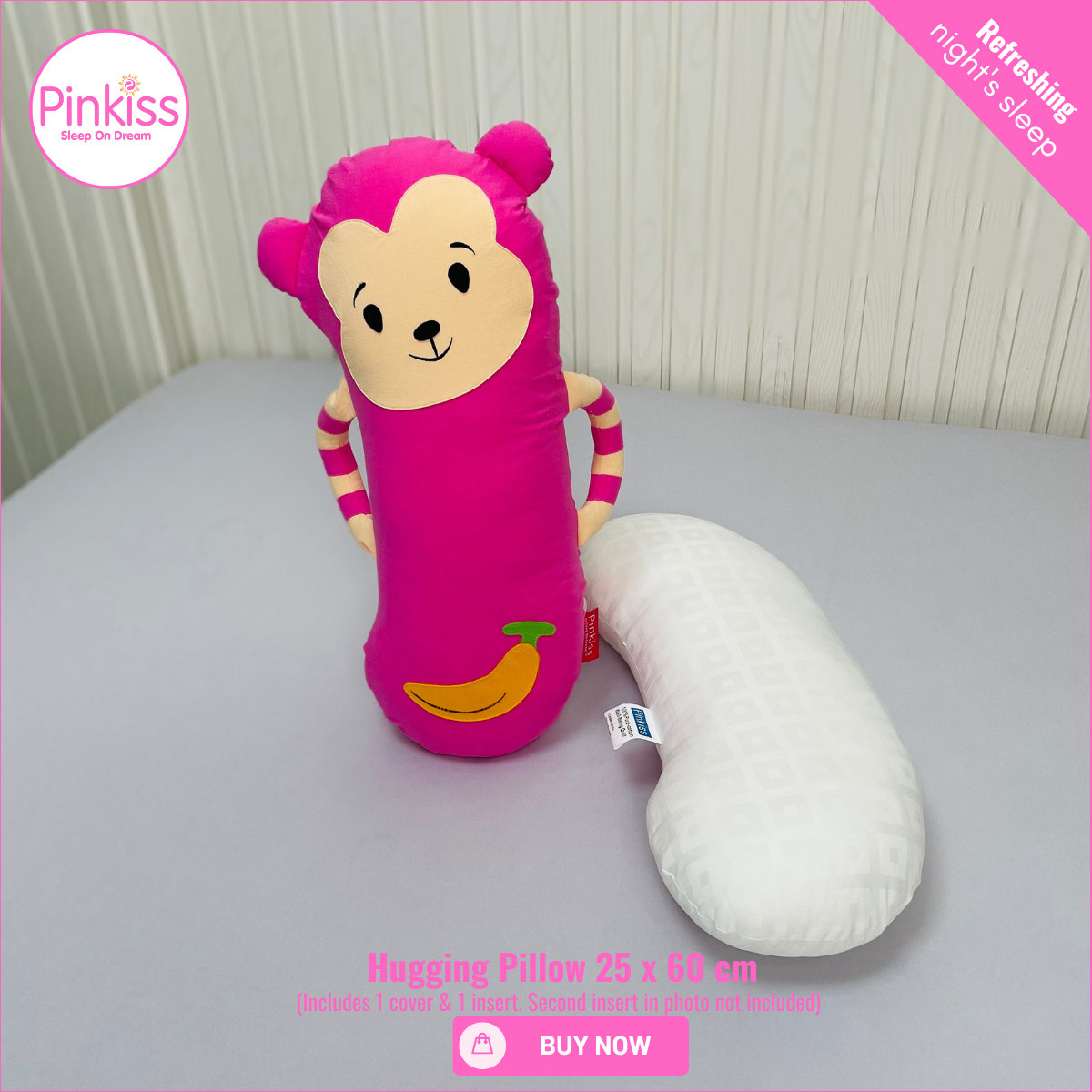 Monkey Hugging Pillow – Soft & Playful Comfort