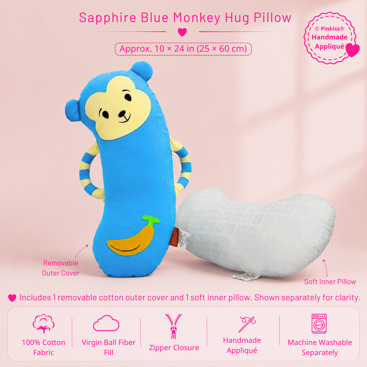 Monkey Hug Pillow