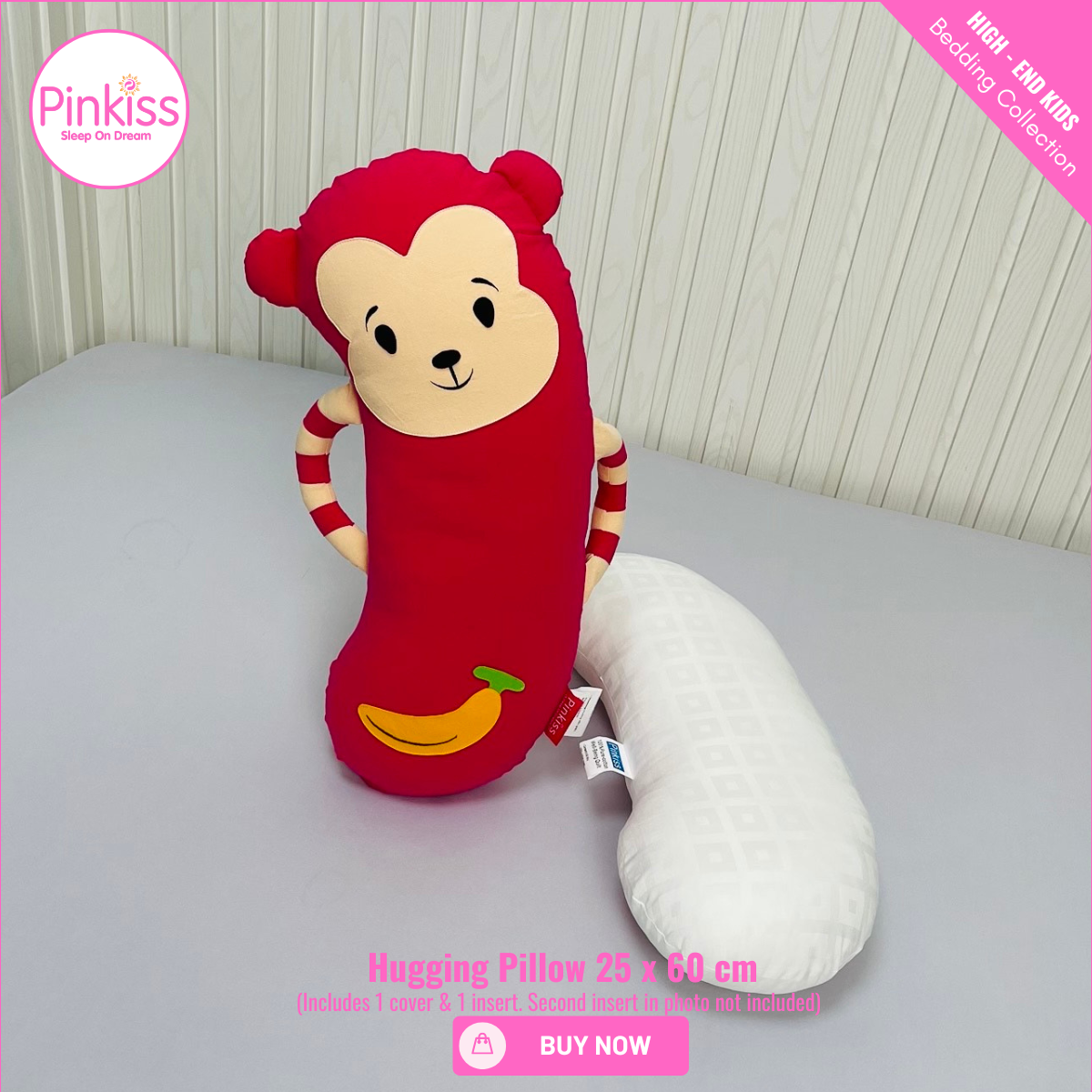 Monkey Hugging Pillow – Soft & Playful Comfort