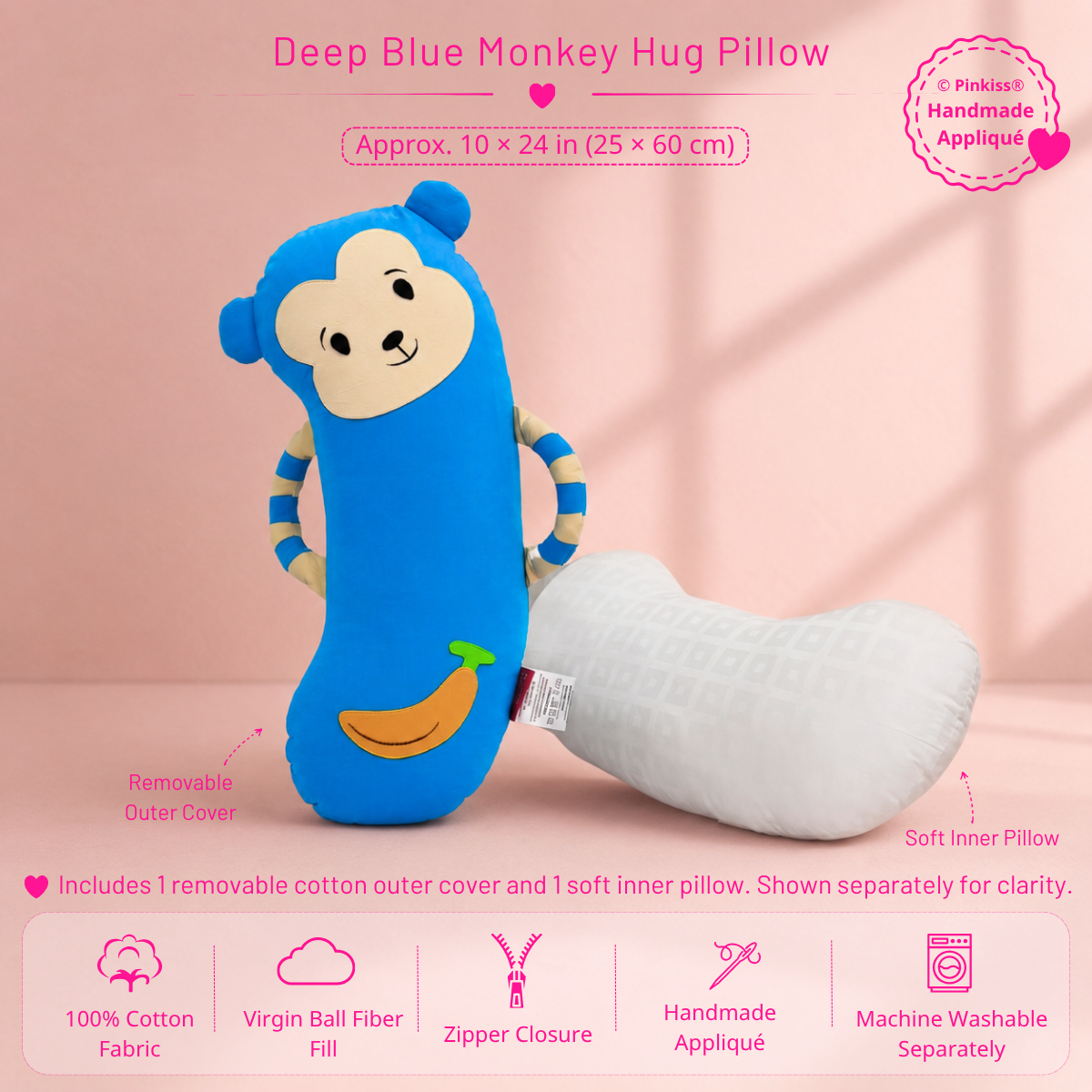 Monkey Hug Pillow