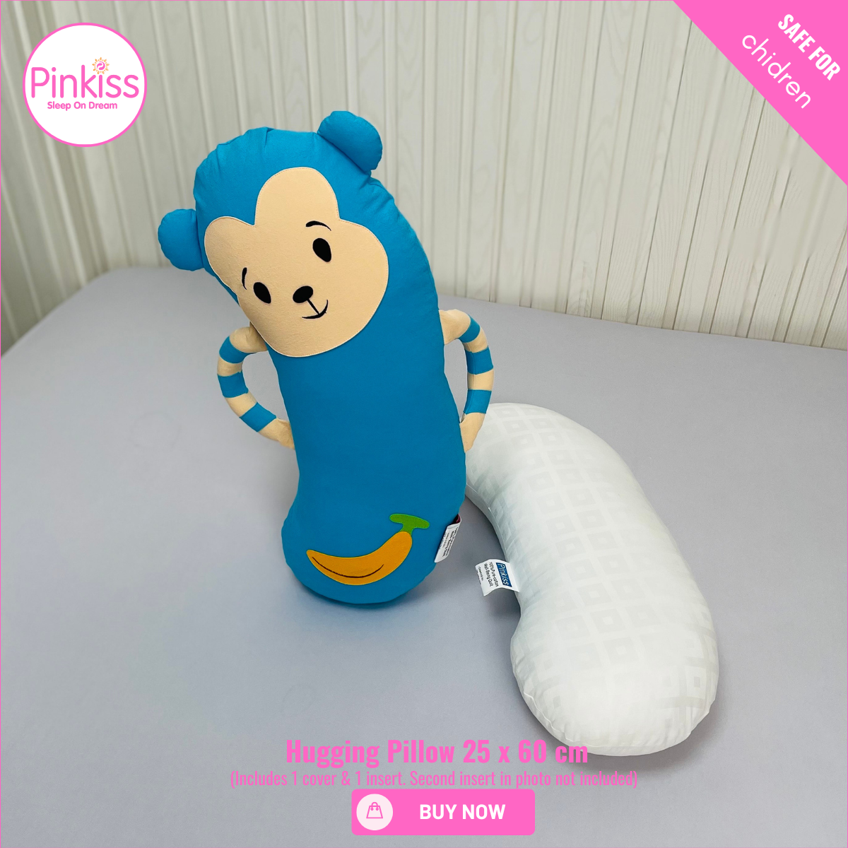 Monkey Hugging Pillow – Soft & Playful Comfort