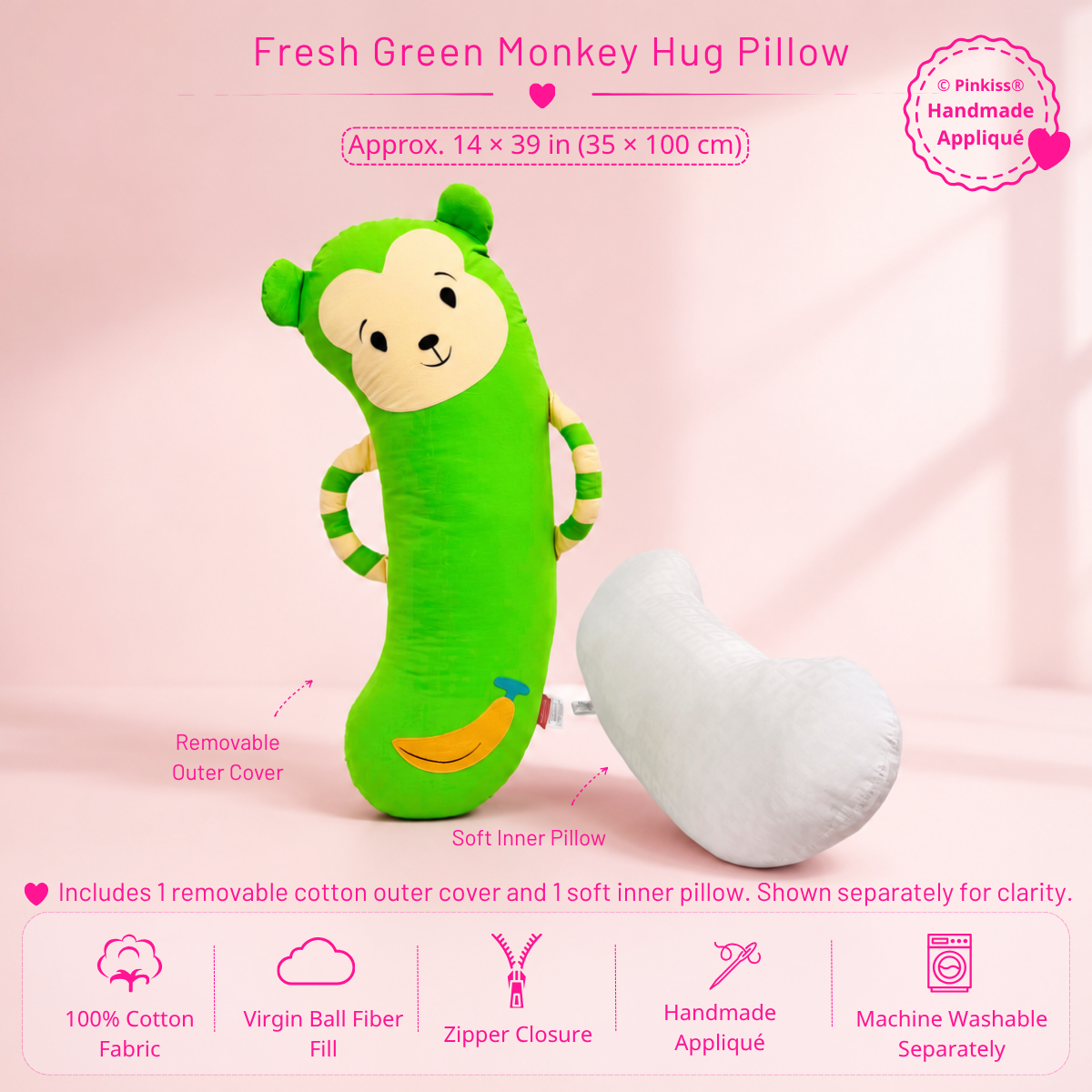 Monkey Hug Pillow