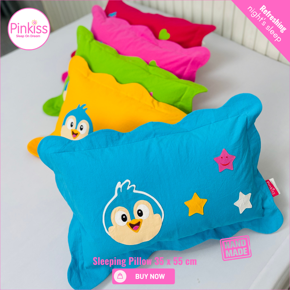Kids Sleep Pillow – Comfy, Playful & Supportive