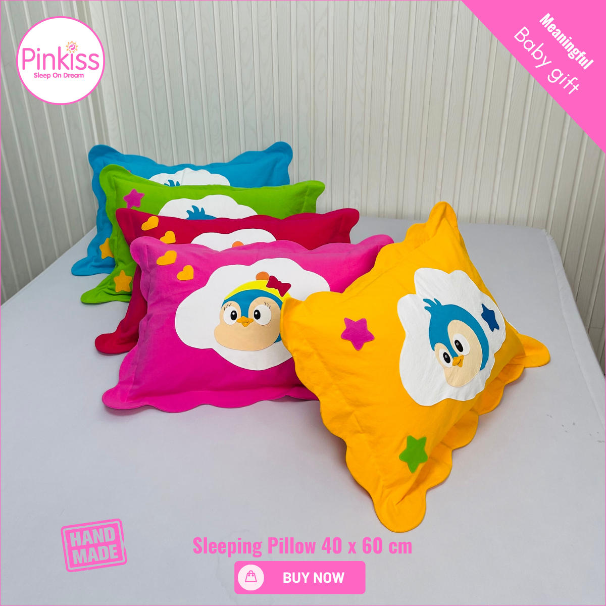 Kids Sleep Pillow – Comfy, Playful & Supportive