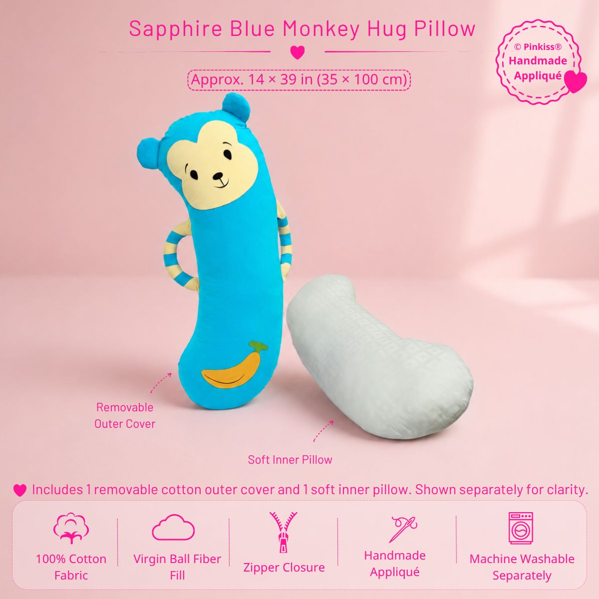 Monkey Hug Pillow