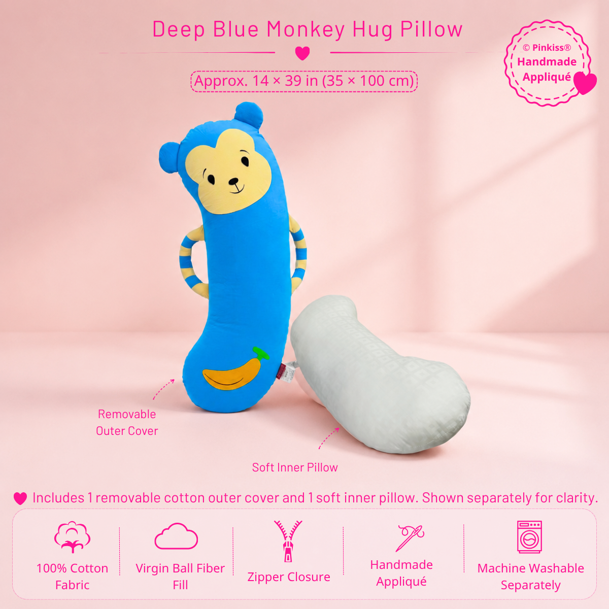 Monkey Hug Pillow